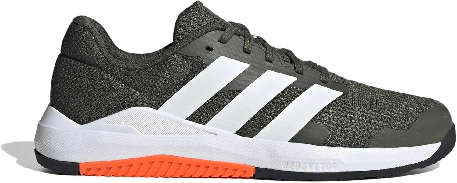 Мужские тренировочные кроссовки Adidas Dropset Base, белый/оранжевый — фото 3
