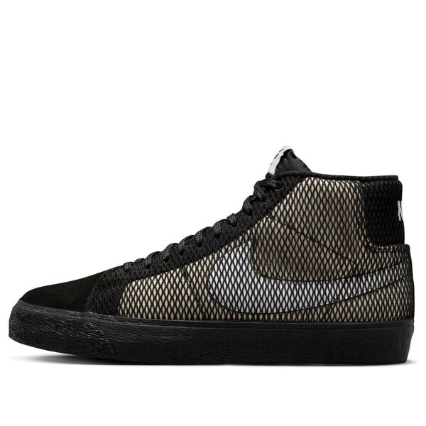 

Кроссовки sb zoom blazer mid premium 'white black' Nike, белый