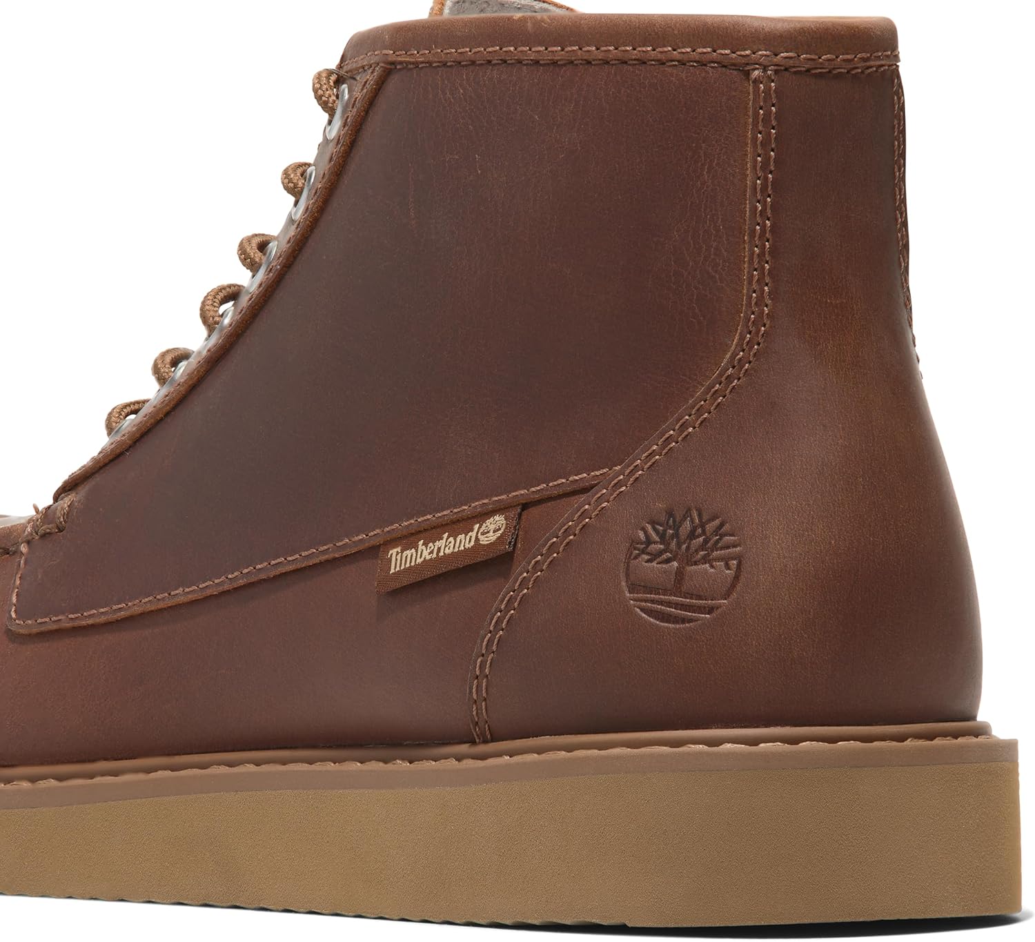 Timberland мужские ботинки Newmarket Mid Chukka на шнуровке, Rust Nubuck — фото 2