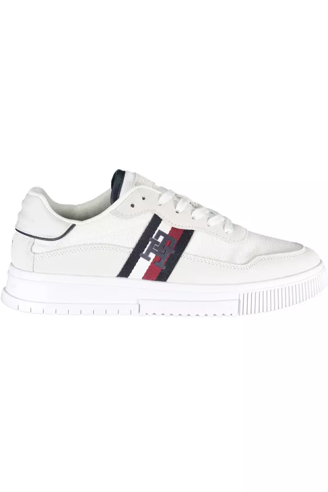 

Белые полиэстеровые мужские кроссовки Tommy Hilfiger