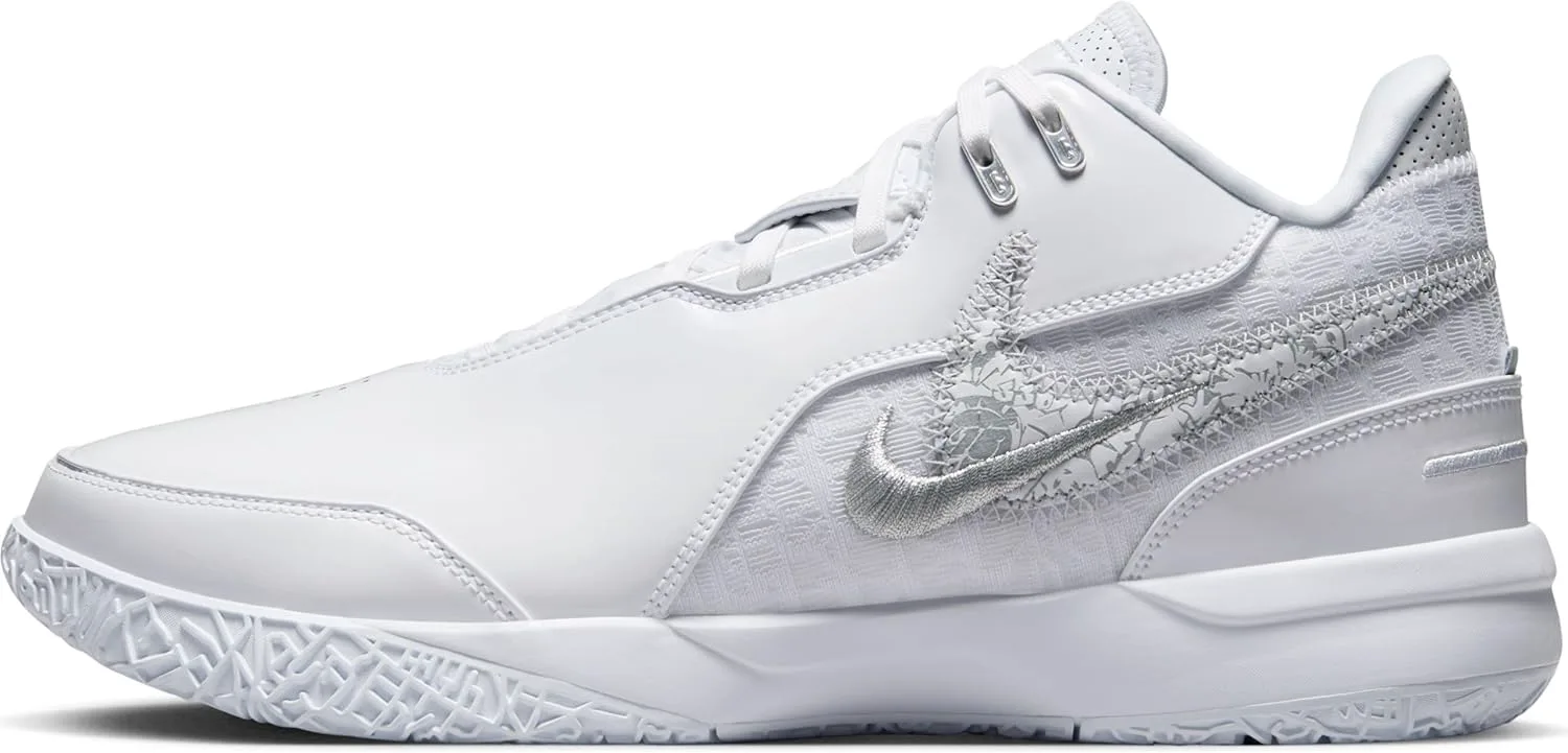 Мужские баскетбольные кроссовки Nike Lebron NXXT Gen AMPD, белый/металлик серебристый/серый