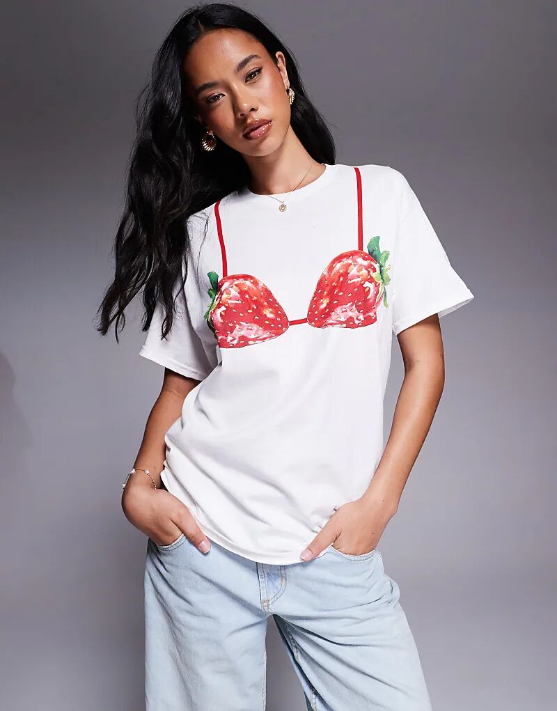 

Футболка-бикини River Island Clubberry белого цвета