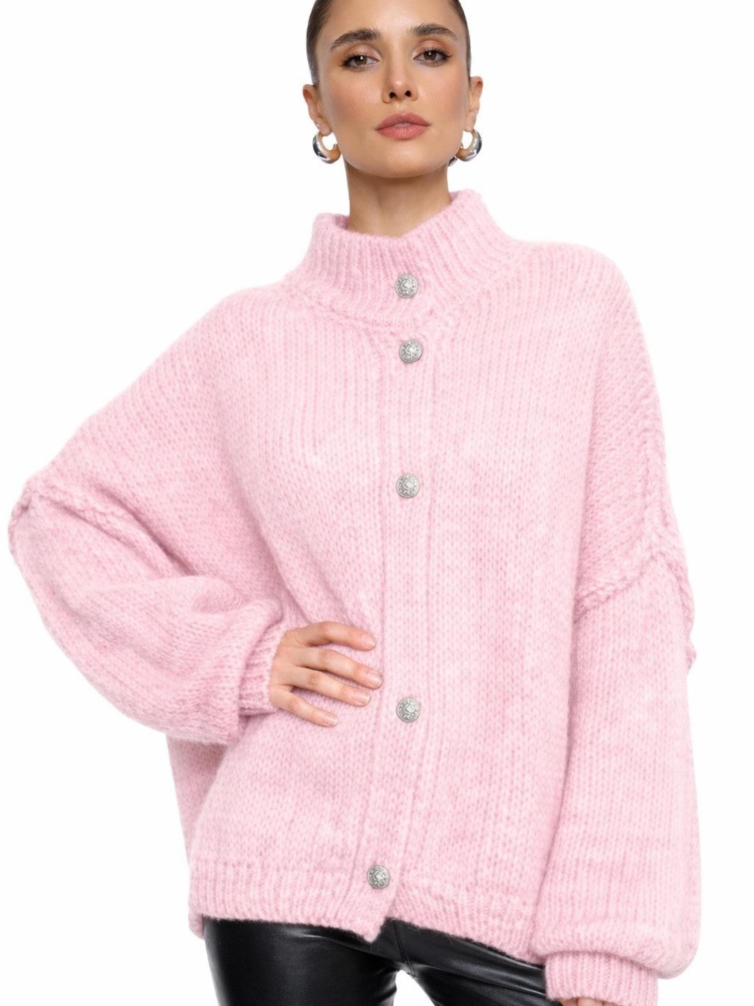 

Worldclassca Кардиган 'Knit Cardigan mit Knopf' в светло-розовом цвете
