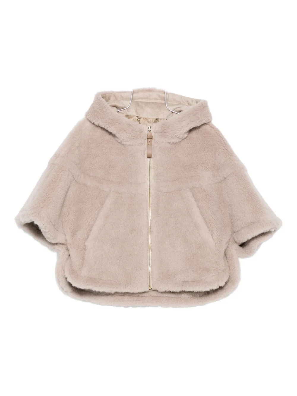 

Куртка с капюшоном и застежкой-молнией спереди MAX MARA, нейтральный