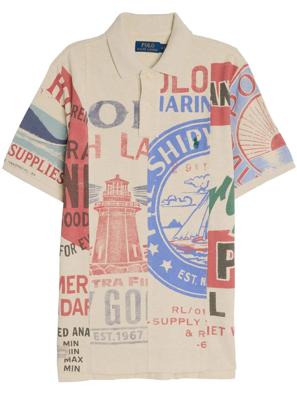 

Рубашка поло Artisan Mesh POLO RALPH LAUREN, нейтральный