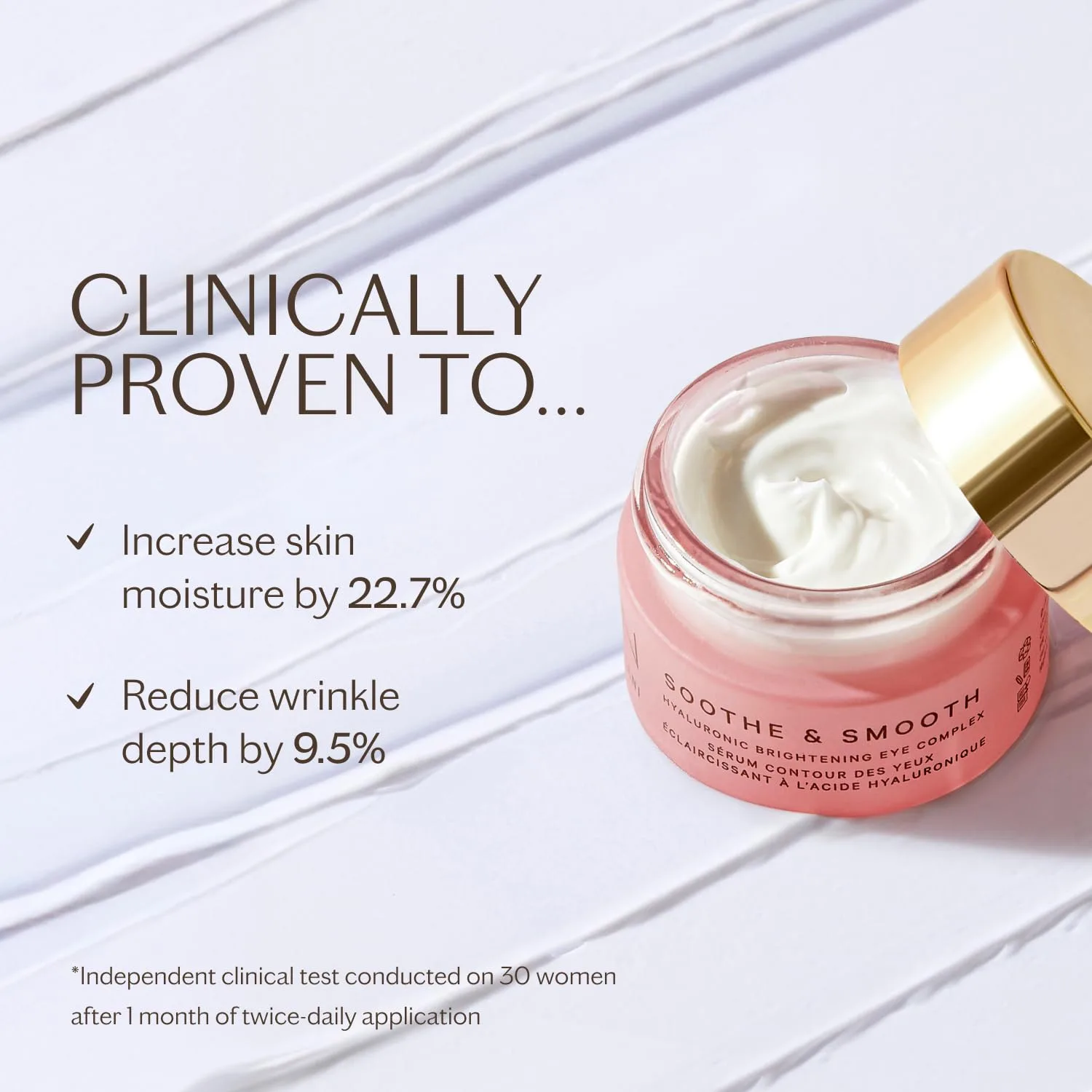 MZ SKIN Soothe & Smooth Hyaluronic Brightening Eye Complex 0.47 fl oz | Антивозрастной крем для глаз с гиалуроновой кислотой, трипептидами и корой альбиции | Темные круги, морщинки и отечность Mz Skin By Maryam Zamani Md — фото 3