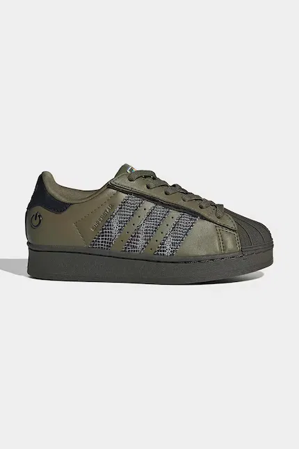 Кроссовки детские SUPERSTAR LED LIGHTS Adidas Originals, зеленый