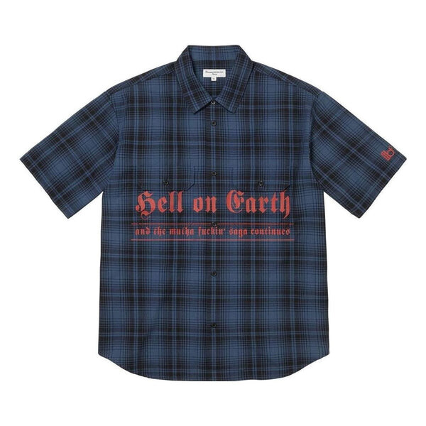 

Рубашка x bernadette corporation s/s work shirt 'blue red' Supreme, синий