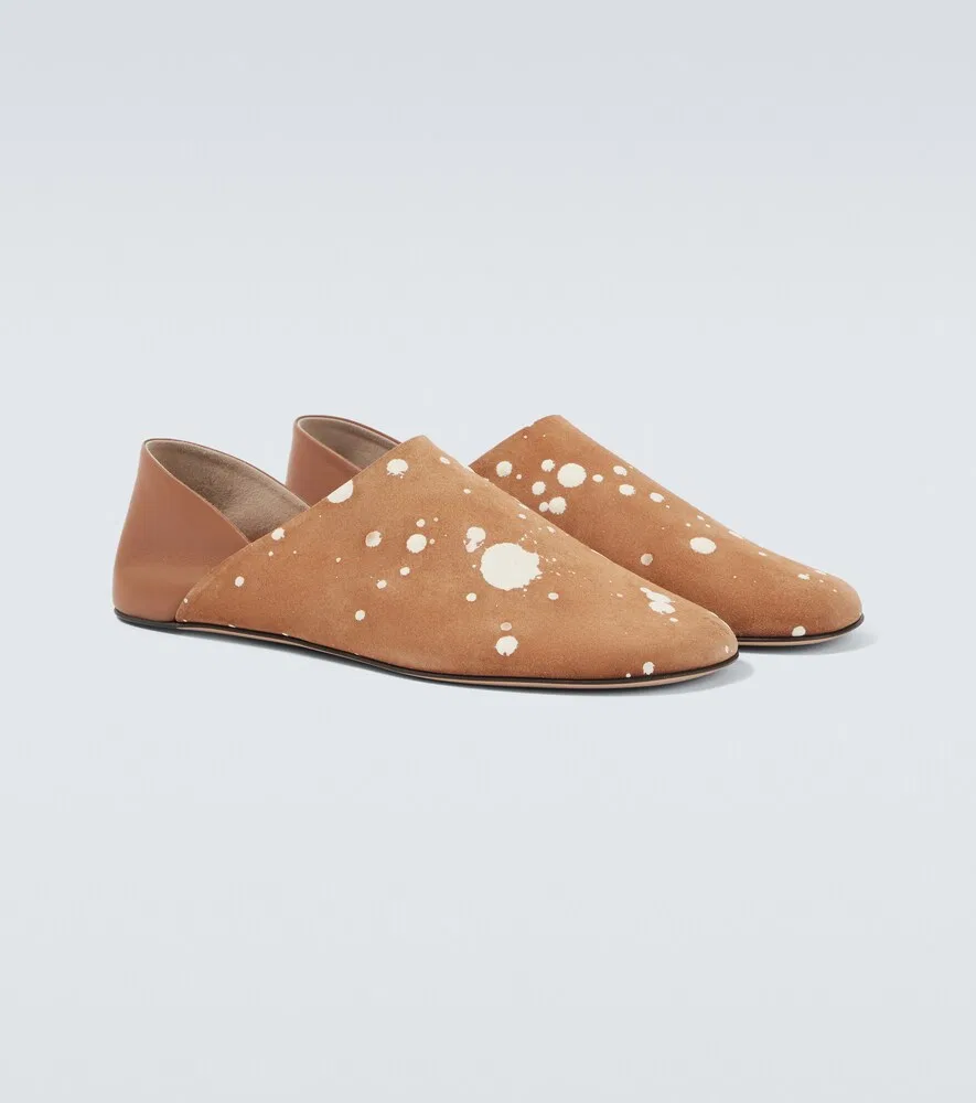 Кожаные лоферы JW Anderson, бежевый