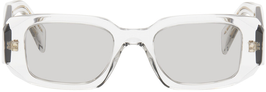 

Солнцезащитные очки Symbole серого цвета Prada Eyewear, Transparent grey/Light grey