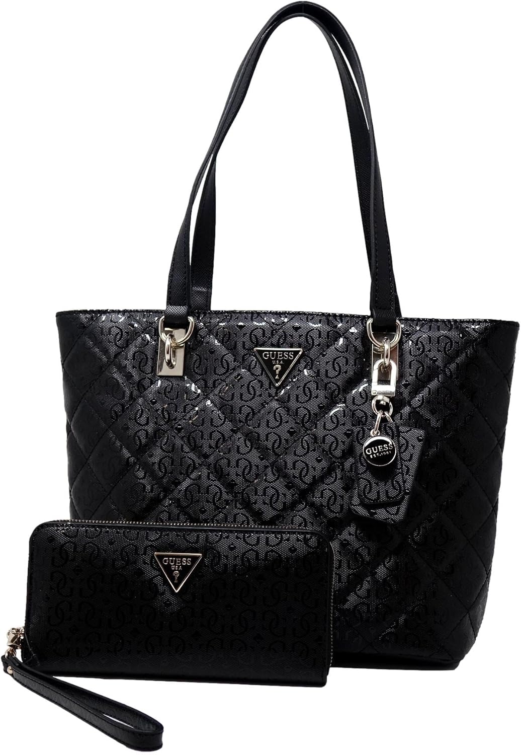 

GUESS Женская Сумка-тоут и Кошелек с Логотипом Black