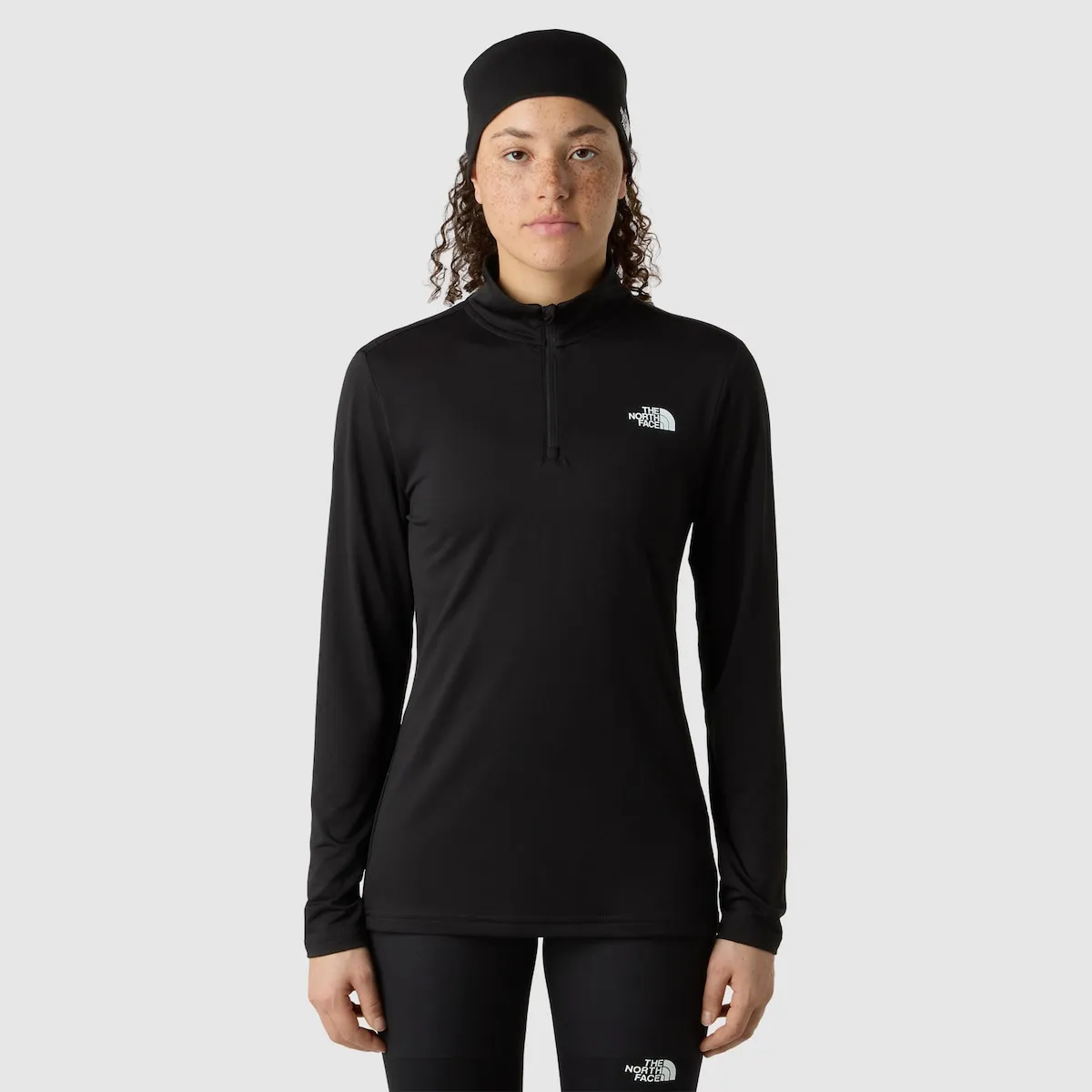 

Женская футболка с 1/4 молнией Flex Slim The North Face, черный