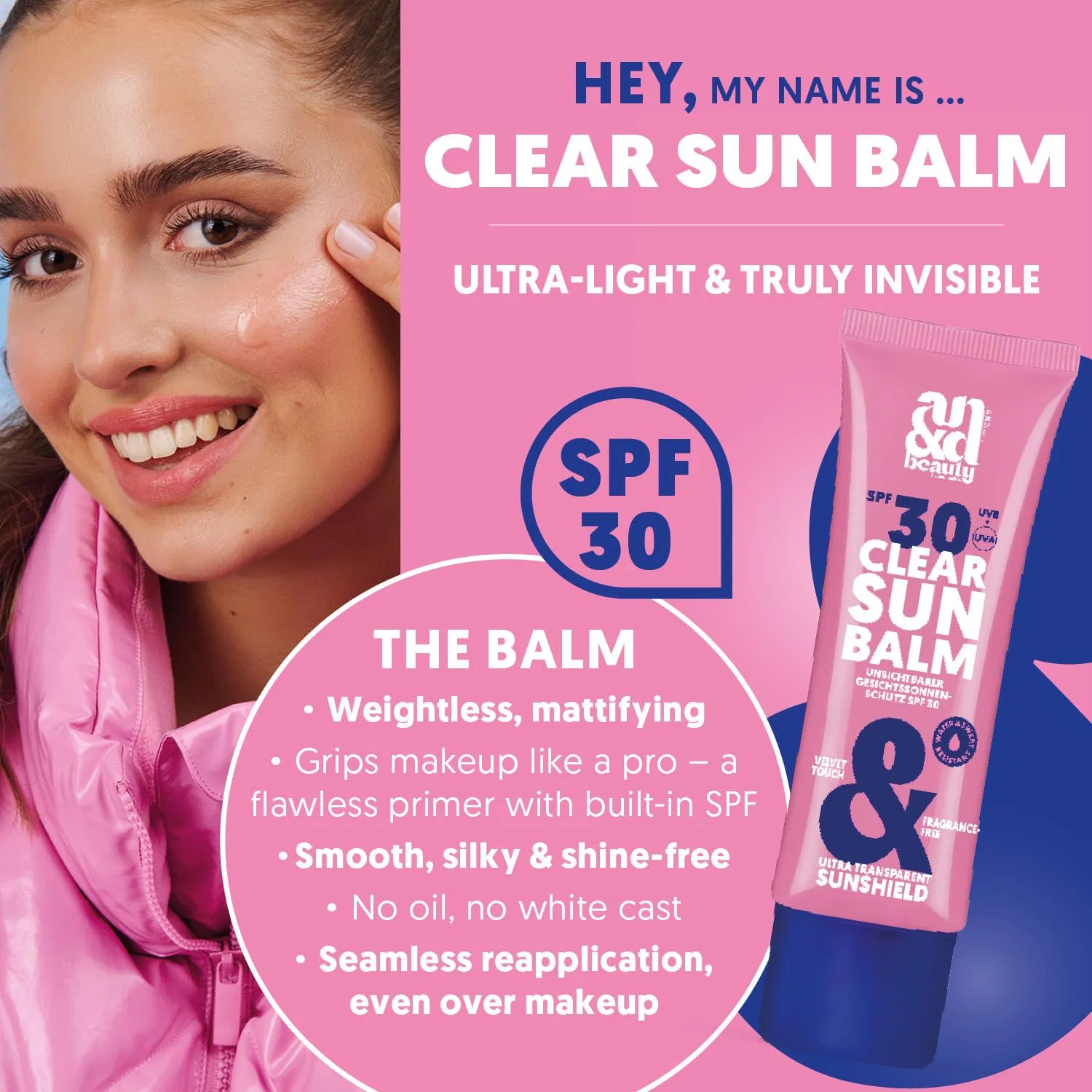 Солнцезащитный бальзам для лица SPF 30 от ANDbeauty Andmetics — фото 2