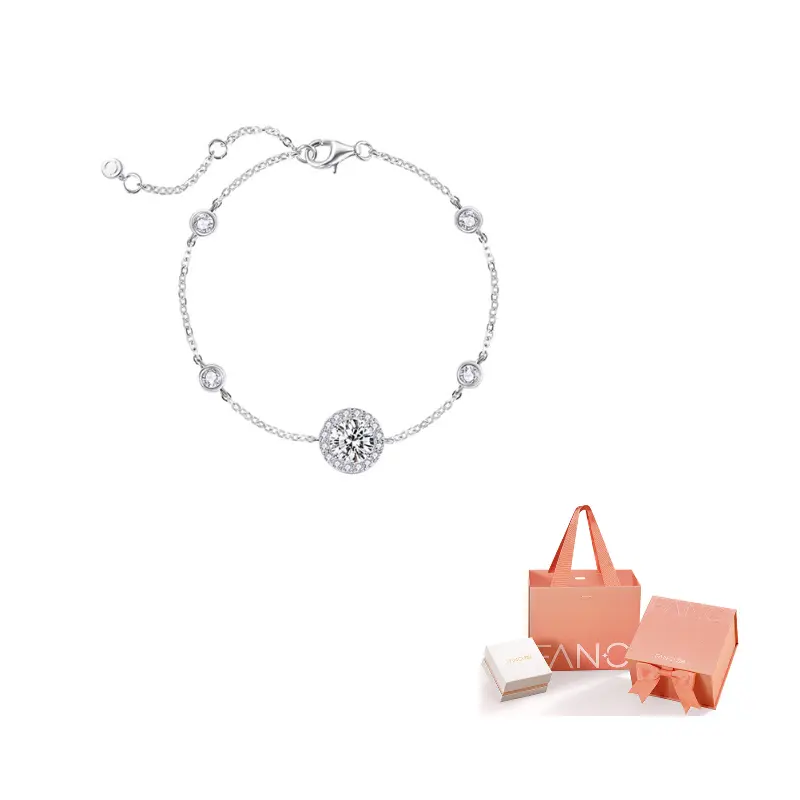 

FANCI Серебряный набор с драгоценными камнями браслет для женщин 925 Silver