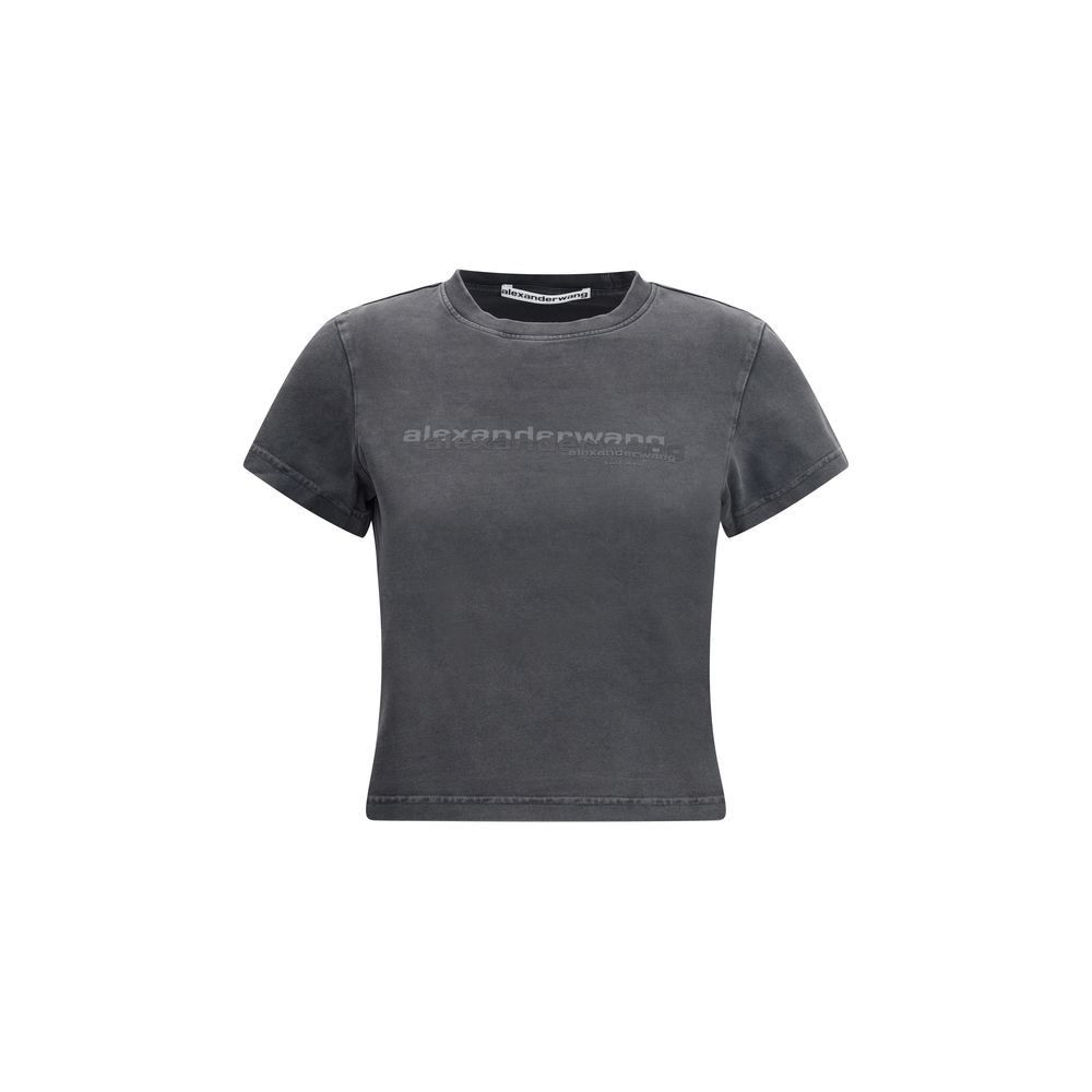 

Укороченная футболка Alexander Wang, черный
