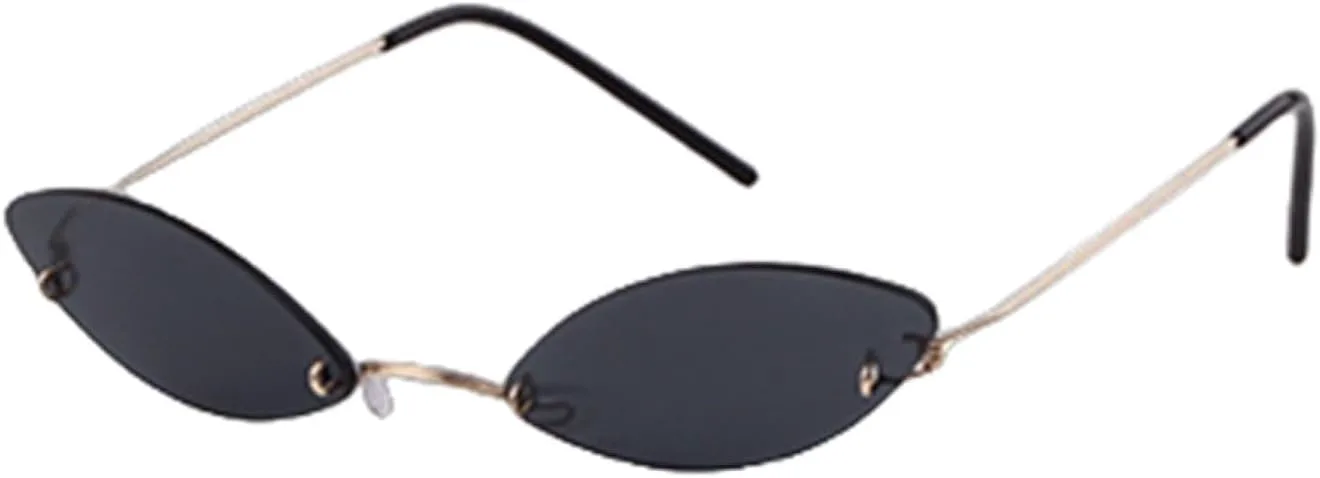 

Солнцезащитные очки в оправе «кошачий глаз» в стиле ретро с металлическими линзами, красными линзами, защитой от УФ-излучения UV400, унисекс, модные очки WNCKSQ, C6