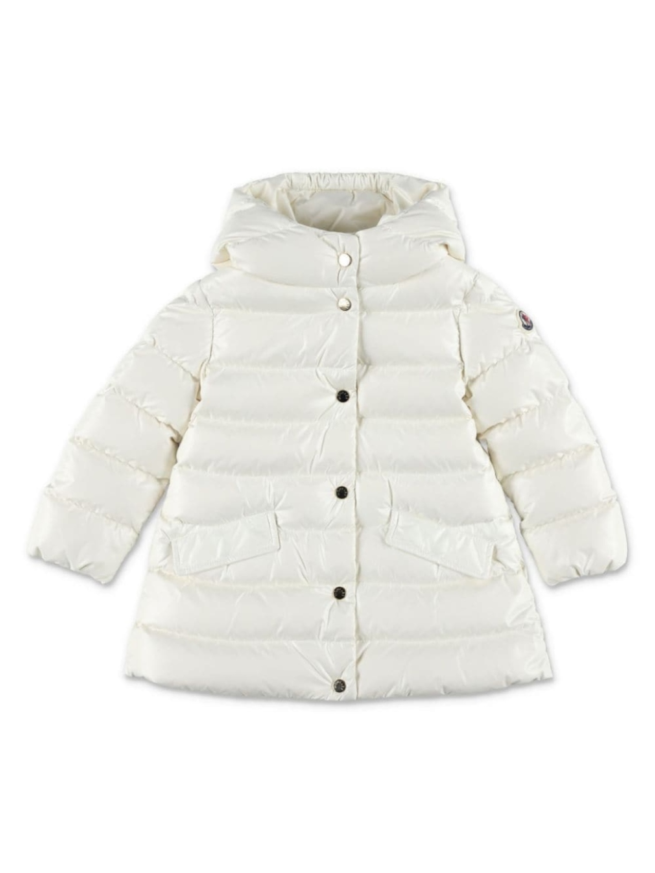 

Moncler Enfant куртка-пуховик с капюшоном Ibida, белый