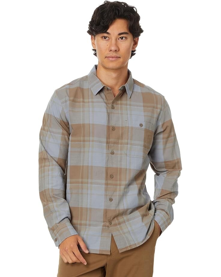 

Рубашка Mountain Hardwear Big Cottonwood Long Sleeve Shirt, цвет Trail Dust Fireside Plaid