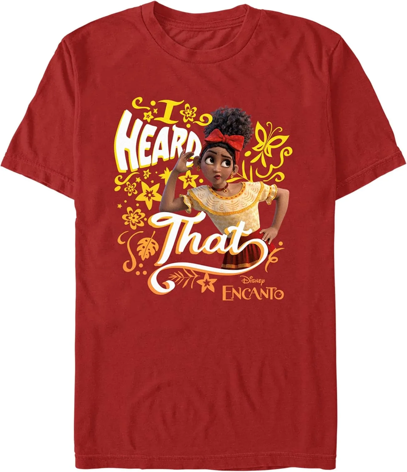 

Футболка с коротким рукавом Disney Men's Encanto Delores Heard Fifth Sun