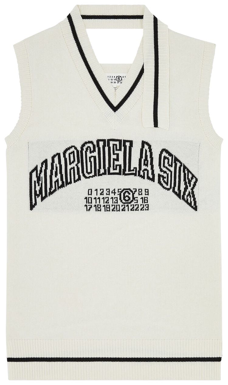 

Платье MM6 Maison Margiela Mini Dress 'Off White', белый