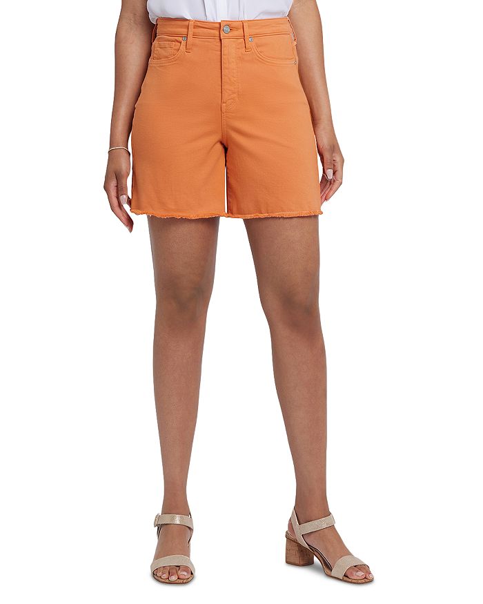 

Беркин Удобные шорты-джинсы с высокой посадкой в оптическом белом цвете NYDJ, оранжевый