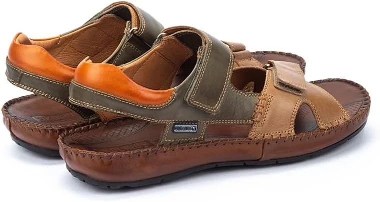 Мужские кожаные сандалии на плоской подошве Pikolinos Flat Leather Sandals Tarifa — фото 3