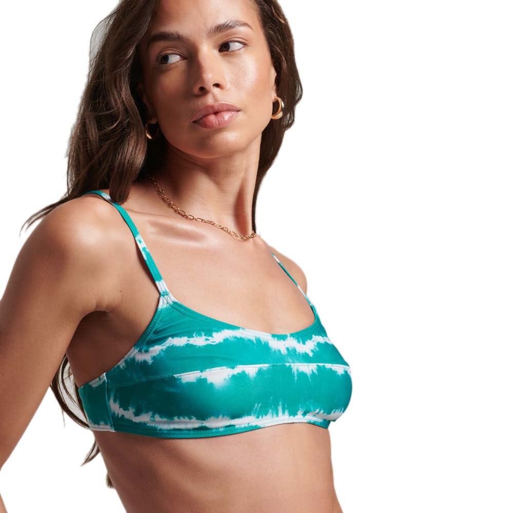 

Топ бикини Superdry Code Tie Dye, зеленый