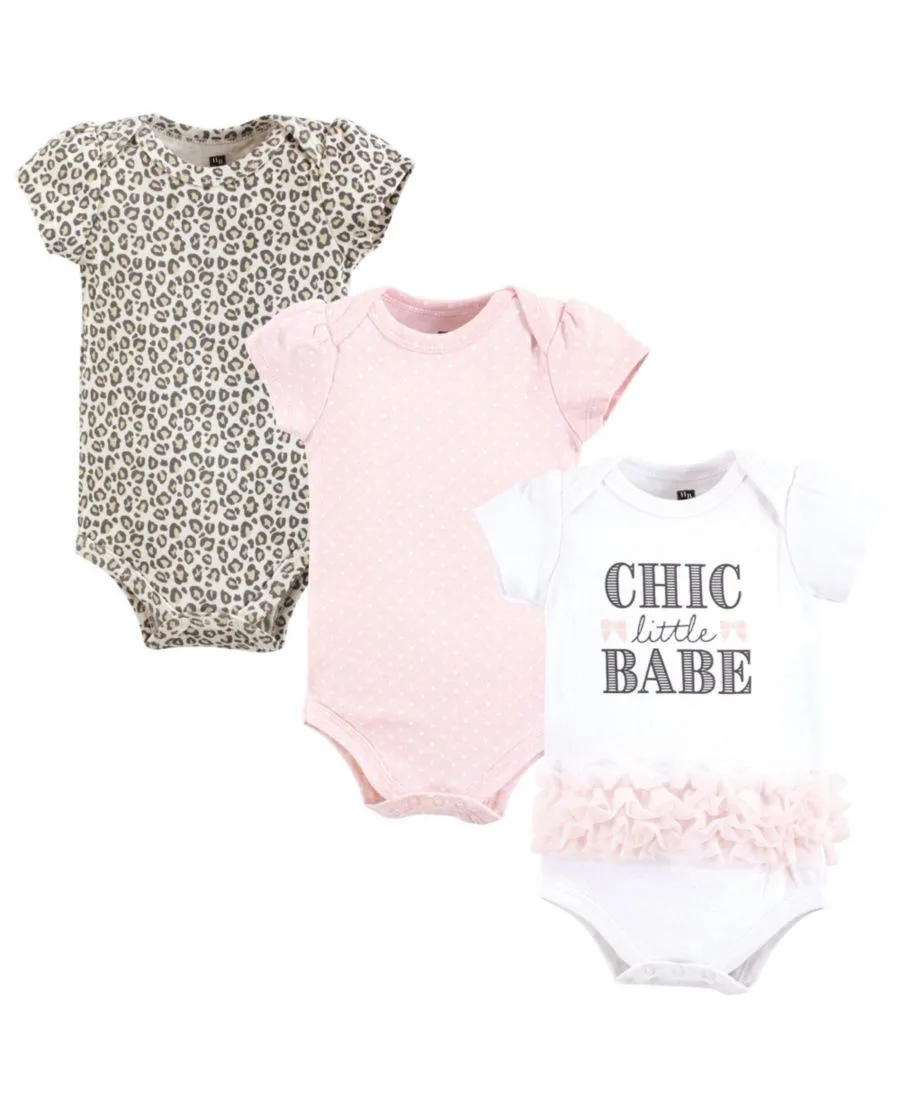 Комплект из 3 хлопковых боди Hudson Baby, Chic Little Babe Tutu
