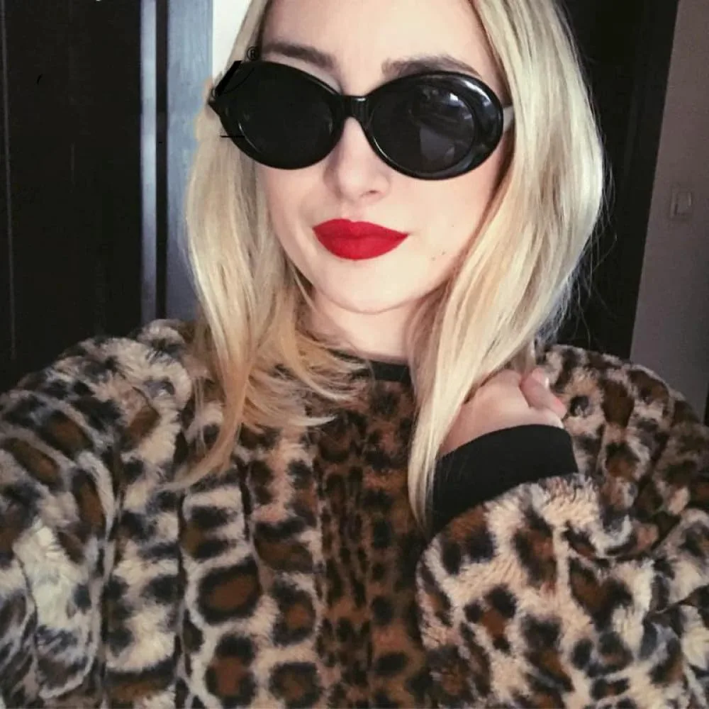 

Солнцезащитные очки для мужчин и женщин, овальные солнцезащитные очки, ретро-очки овальной формы, защита от ультрафиолета UV400, женские очки TYUVIVO, C15