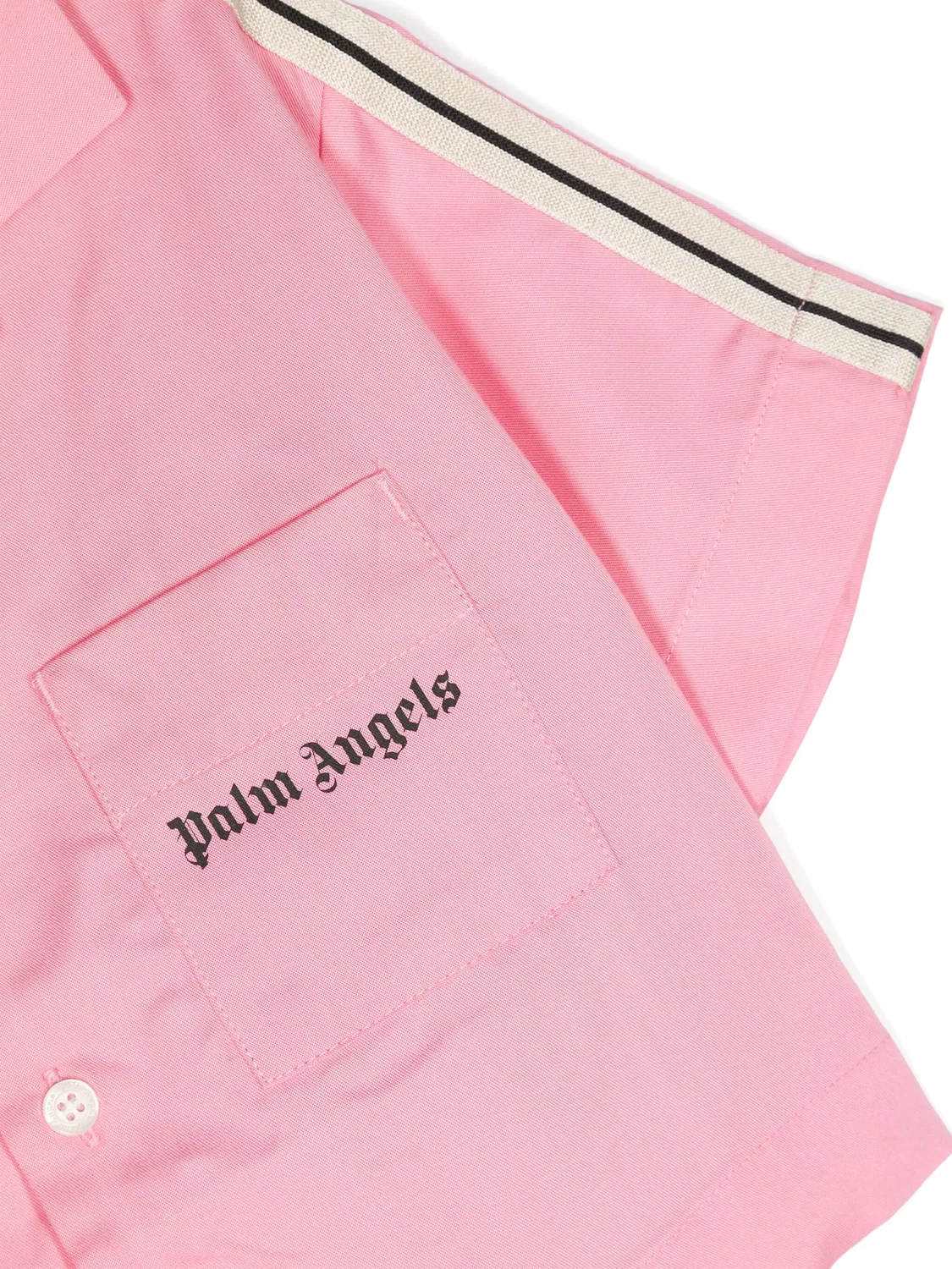 Укороченная рубашка Track Palm Angels Kids — фото 3