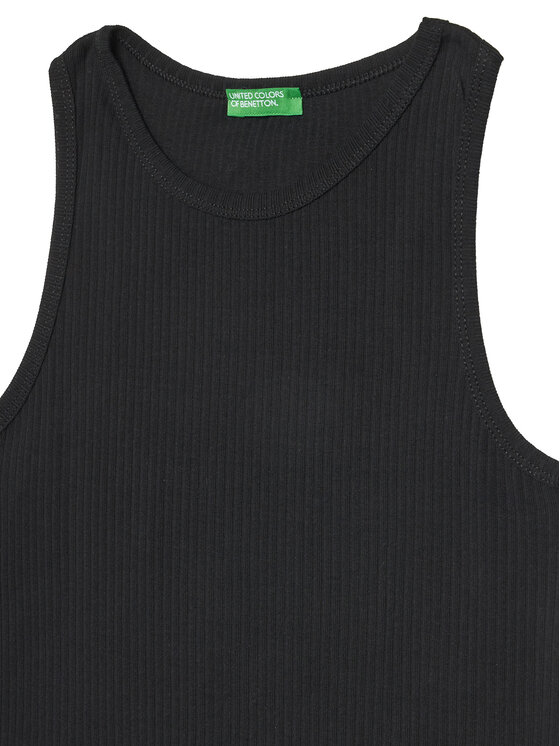 Топ slim fit 31H3CH01F United Colors Of Benetton, черный — фото 3
