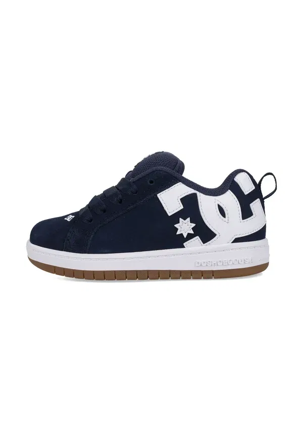 Кроссовки для скейтбординга Court Graffik Skate Shoes Dc Shoes, темно-синий / белый / жевательная резинка
