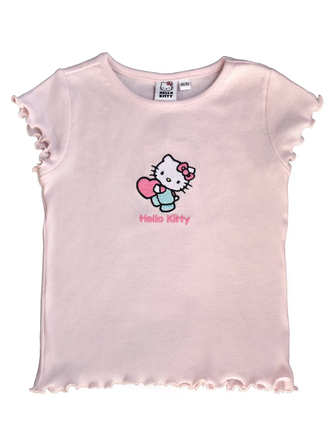 Футболка с принтом Hello Kitty, розовая — фото 2