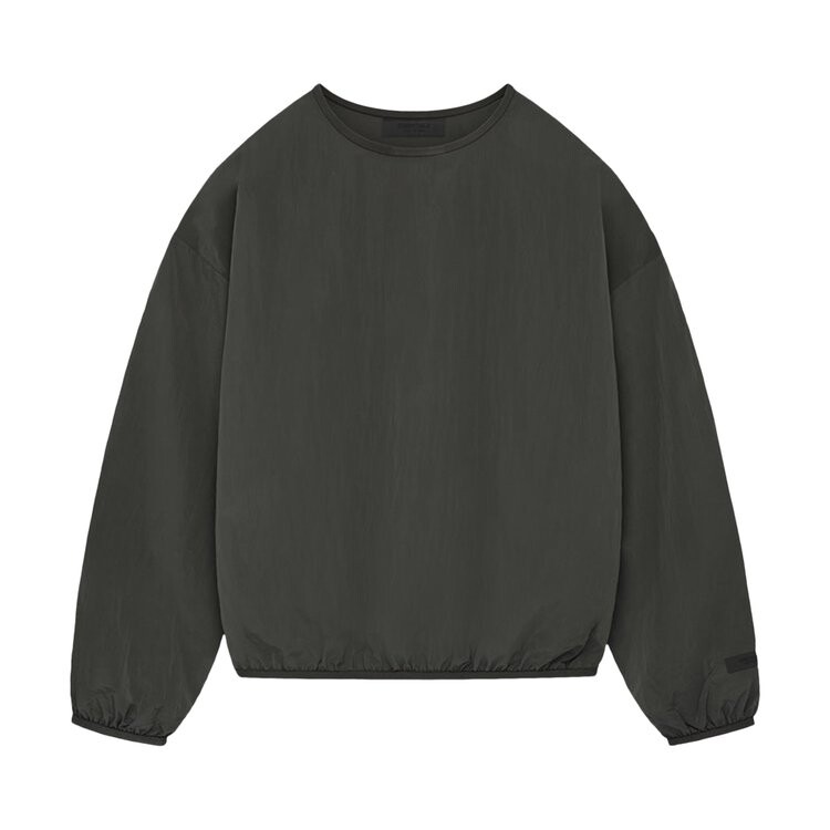 

Толстовка Fear Of God Essentials Fear of God Essentials Crinkle Nylon Pullover Crewneck, черный