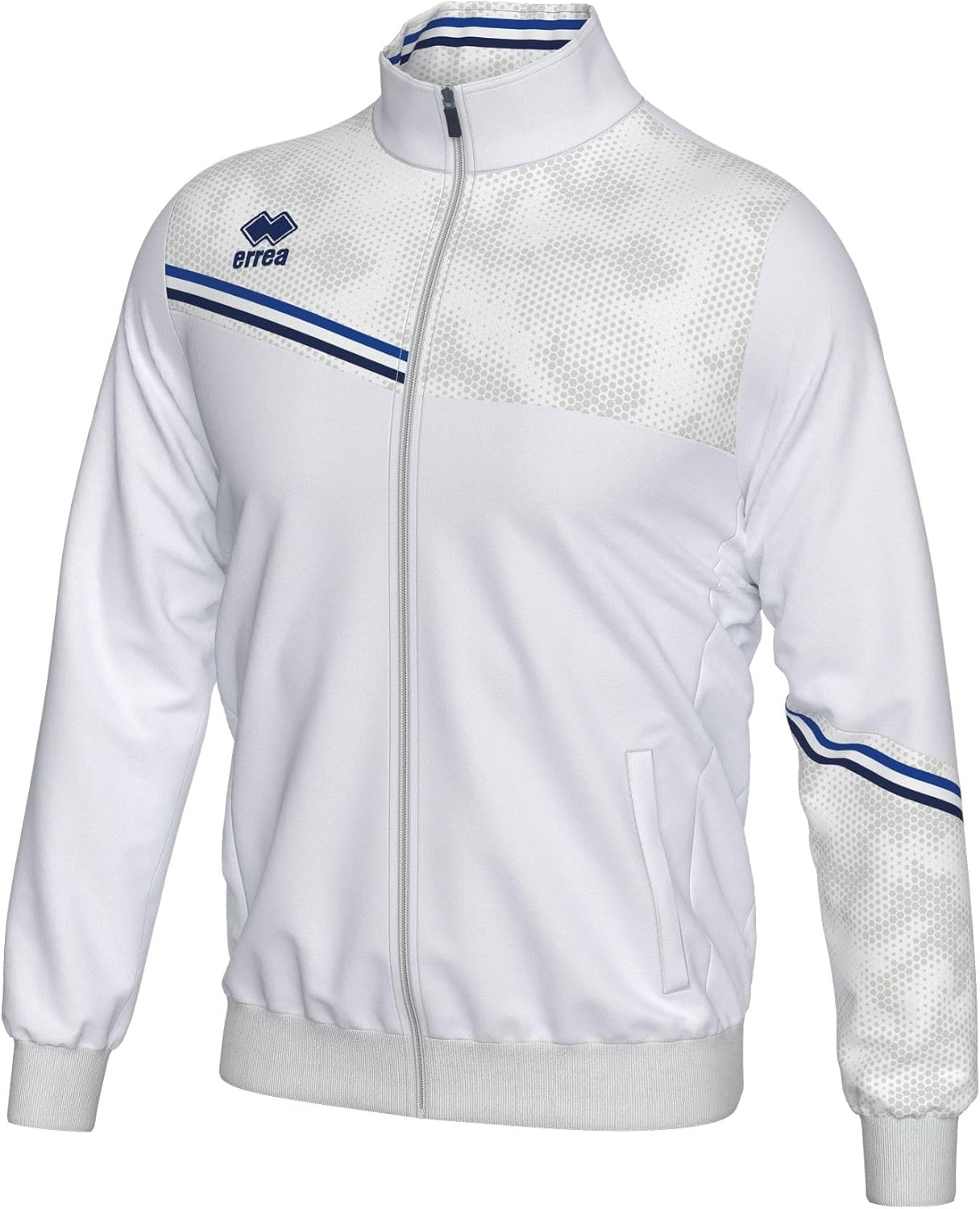 

Мужская толстовка ERREA (ERICK) на молнии, с карманами и антистатическими свойствами , белый/синий/темно-синий