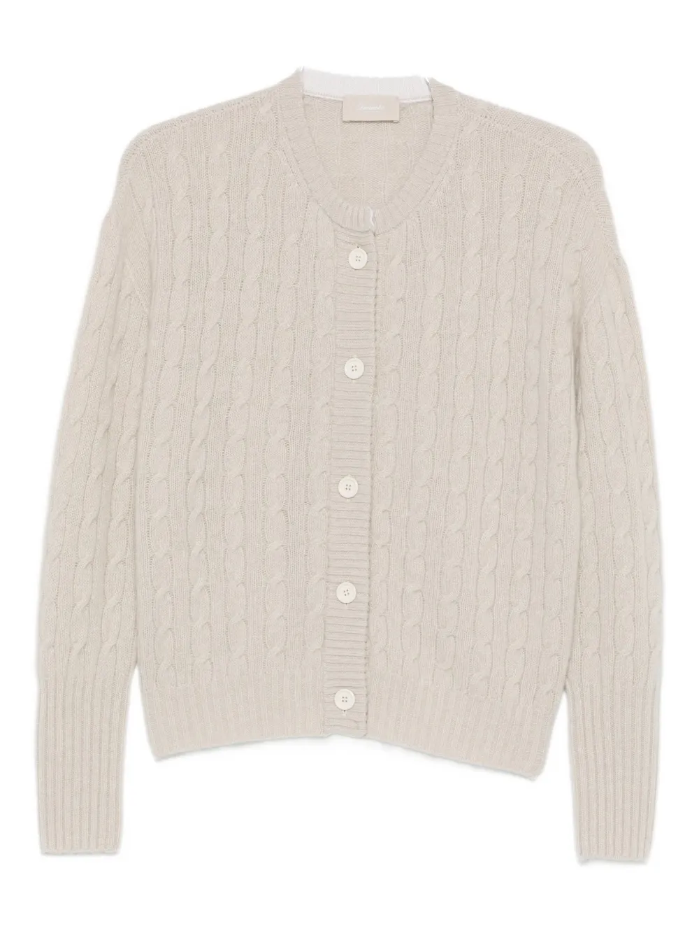 

Кардиган с косами Drumohr, бежевый