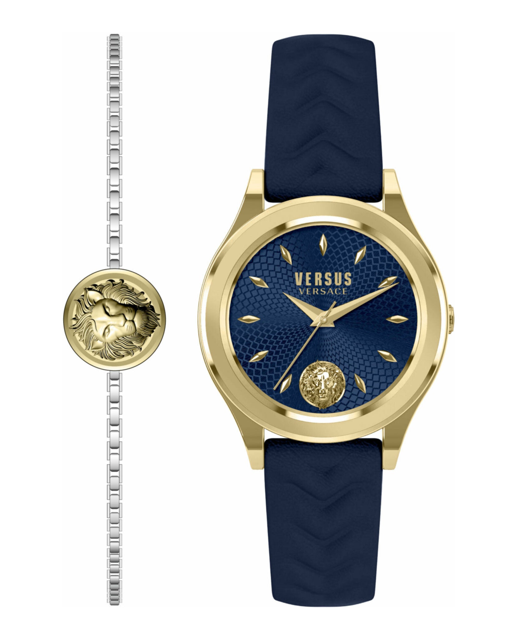 

Часы Mount Pleasant Box S Strap Versus Versace, синий/золотой/синий