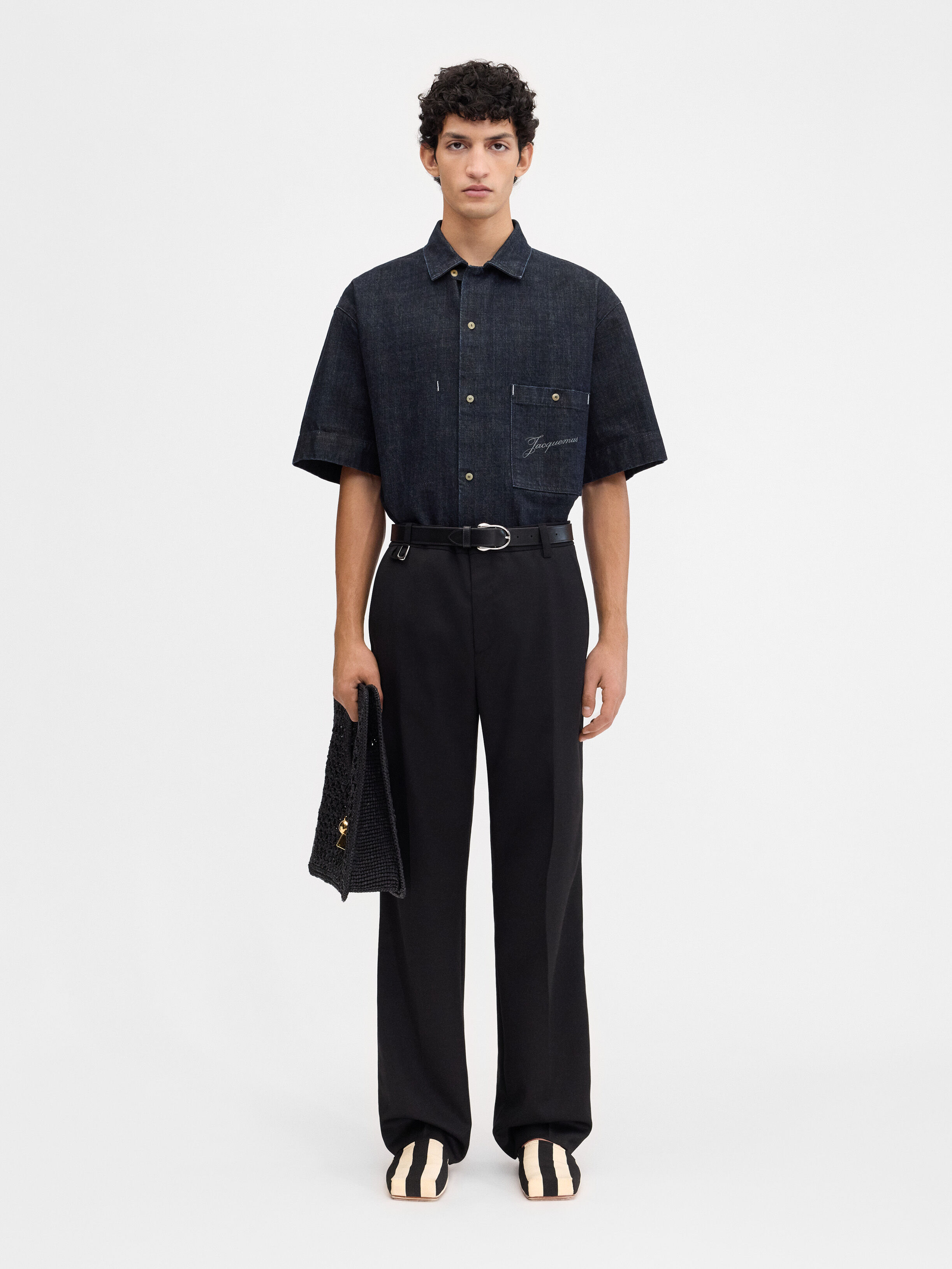

Прямые брюки JACQUEMUS The Melo pants, черный