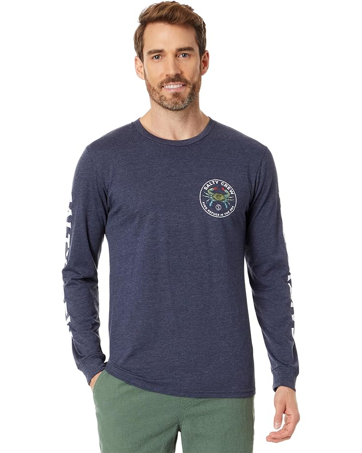 

Футболка Salty Crew Blue Crabber Premium Long Sleeve, цвет Navy Heather