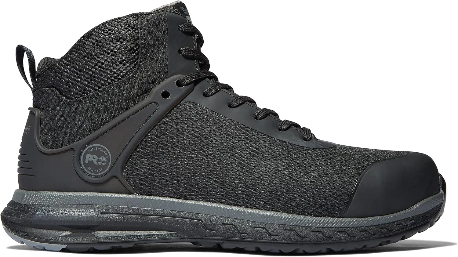 Мужские рабочие ботинки Timberland PRO Drivetrain Mid с композитным носком, черный — фото 3