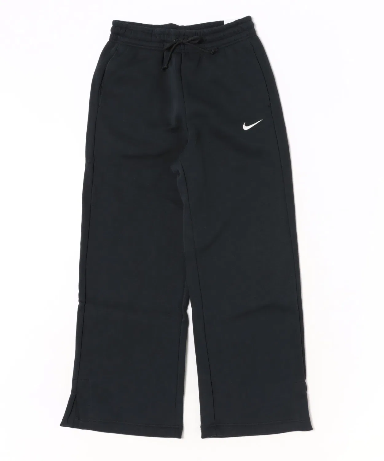 Штаны Nike с флисом, широкие, чёрные