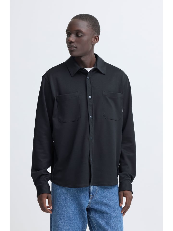 

BLEND Рубашка с длинными рукавами BHAdrian темно-синего цвета