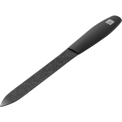 Twinox M 47201-401-0 Сапфировая пилочка для ногтей для маникюра и педикюра, 130 мм, матовый черный ромбовидный углеродный слой, Zwilling — фото 3