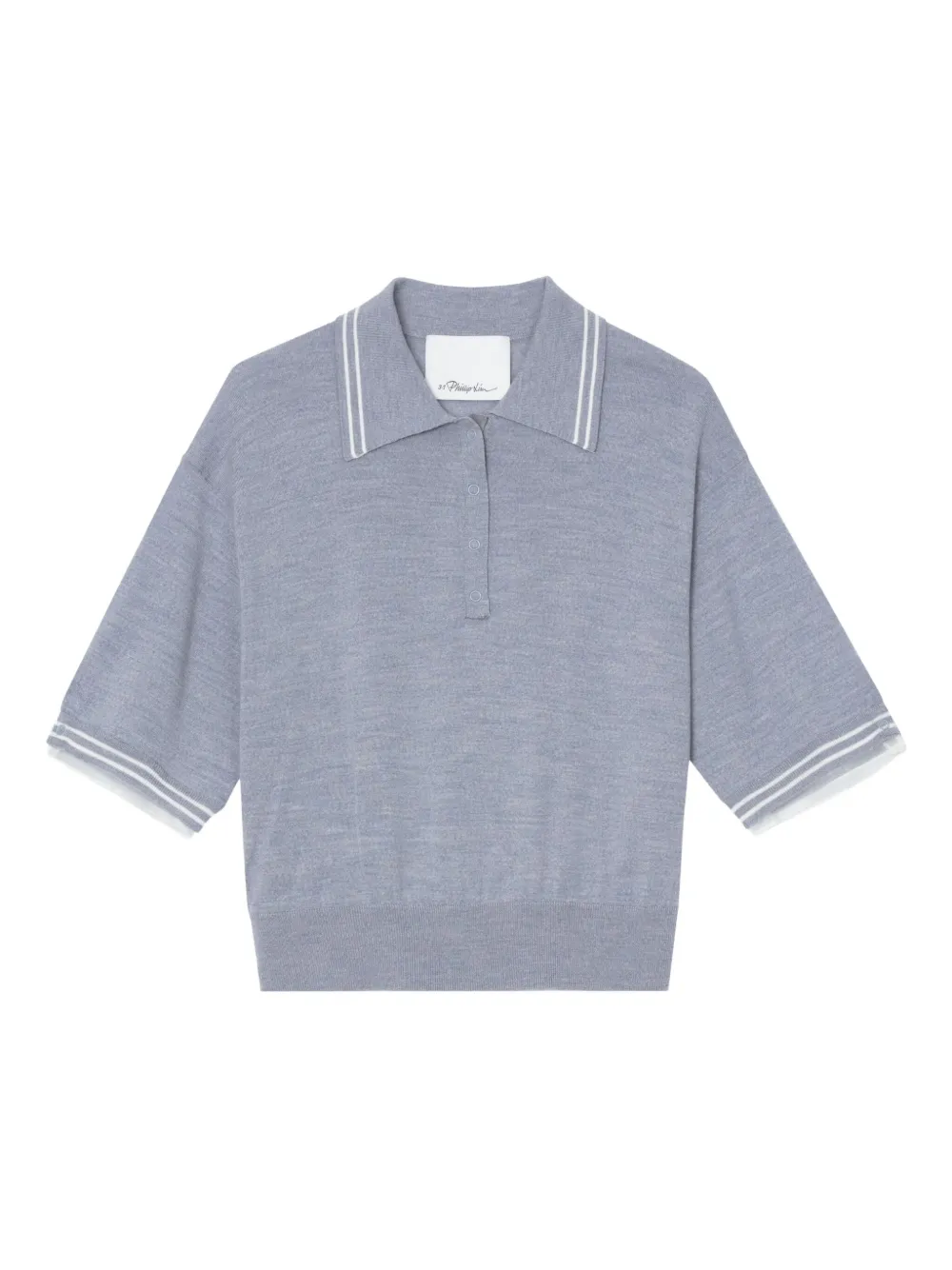 

Футболка из шерсти мериноса 3.1 Phillip Lim, серый