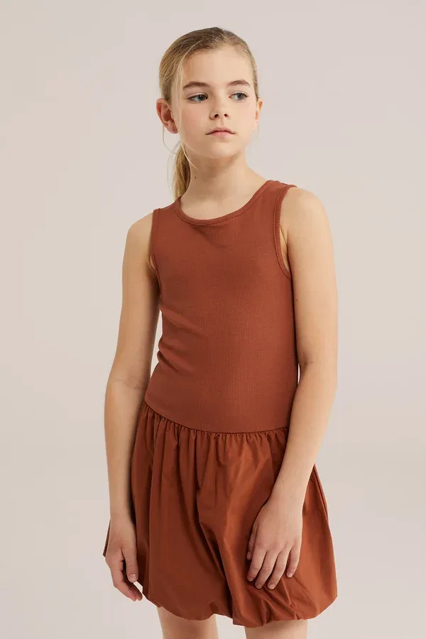 Платье дневное We Fashion, коричневый корица — фото 2