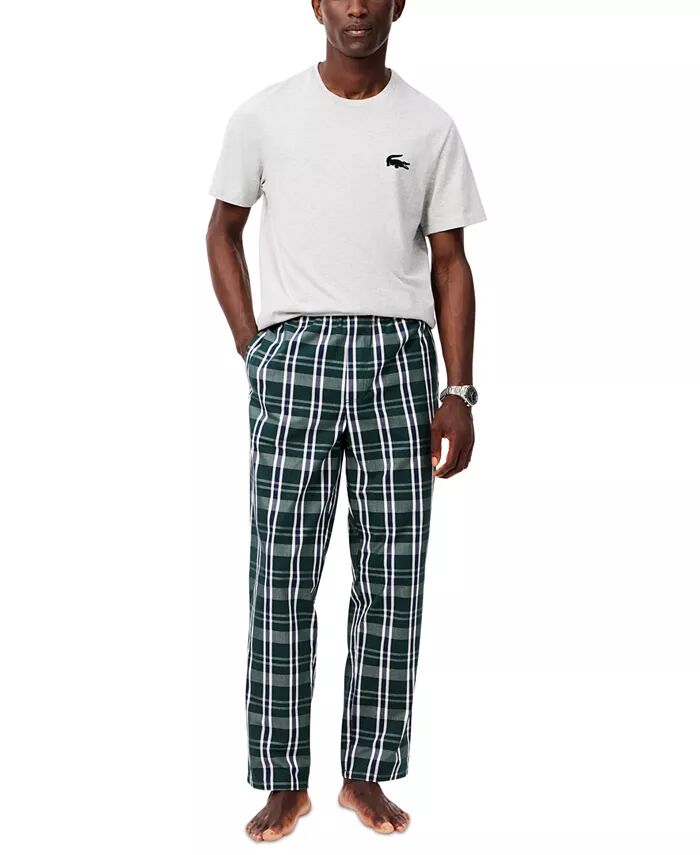 

Мужские хлопковые пижамные брюки в клетку Lacoste, мультиколор