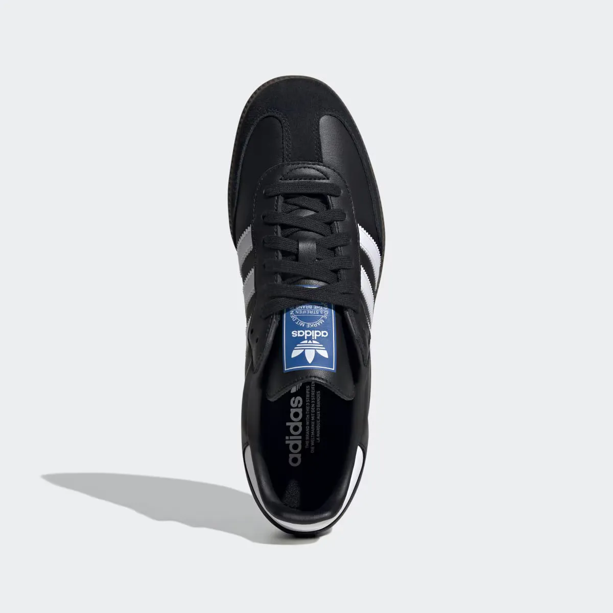 Унисекс повседневные кроссовки Samba OG Adidas Originals, чёрный — фото 3