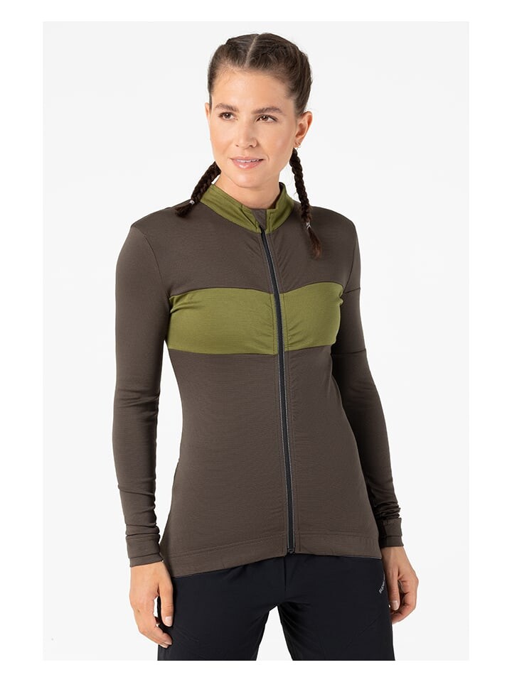 

Лонгслив super.natural Fahrradtrikot Gravier, коричневый