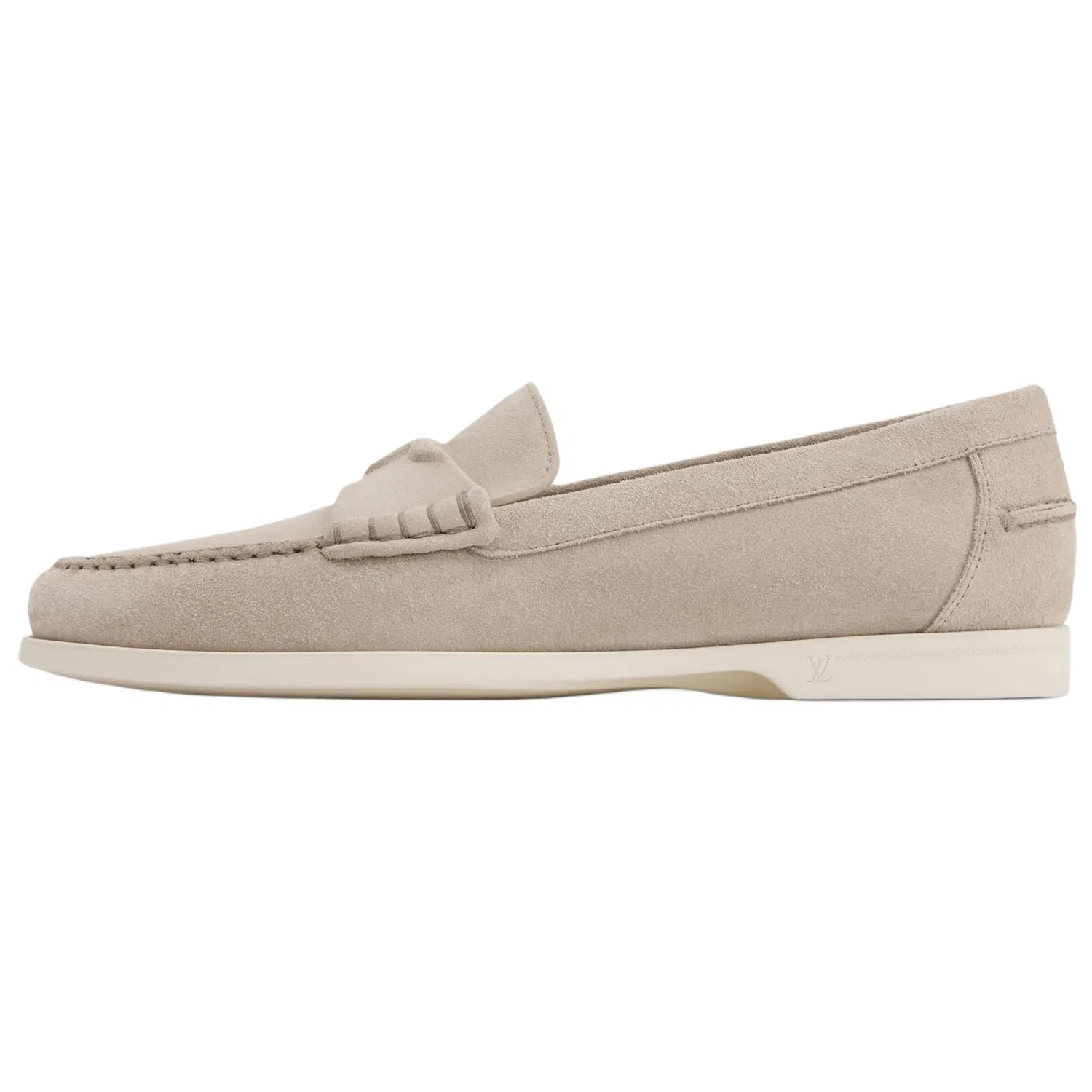 LOUIS VUITTON Croisette Suede Casual Leather Shoes Men's Gray