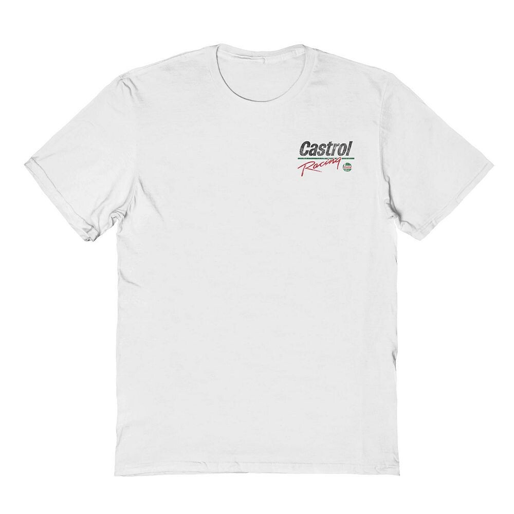 

Мужская футболка с рисунком Castrol Racing Trucker Licensed Character, белый